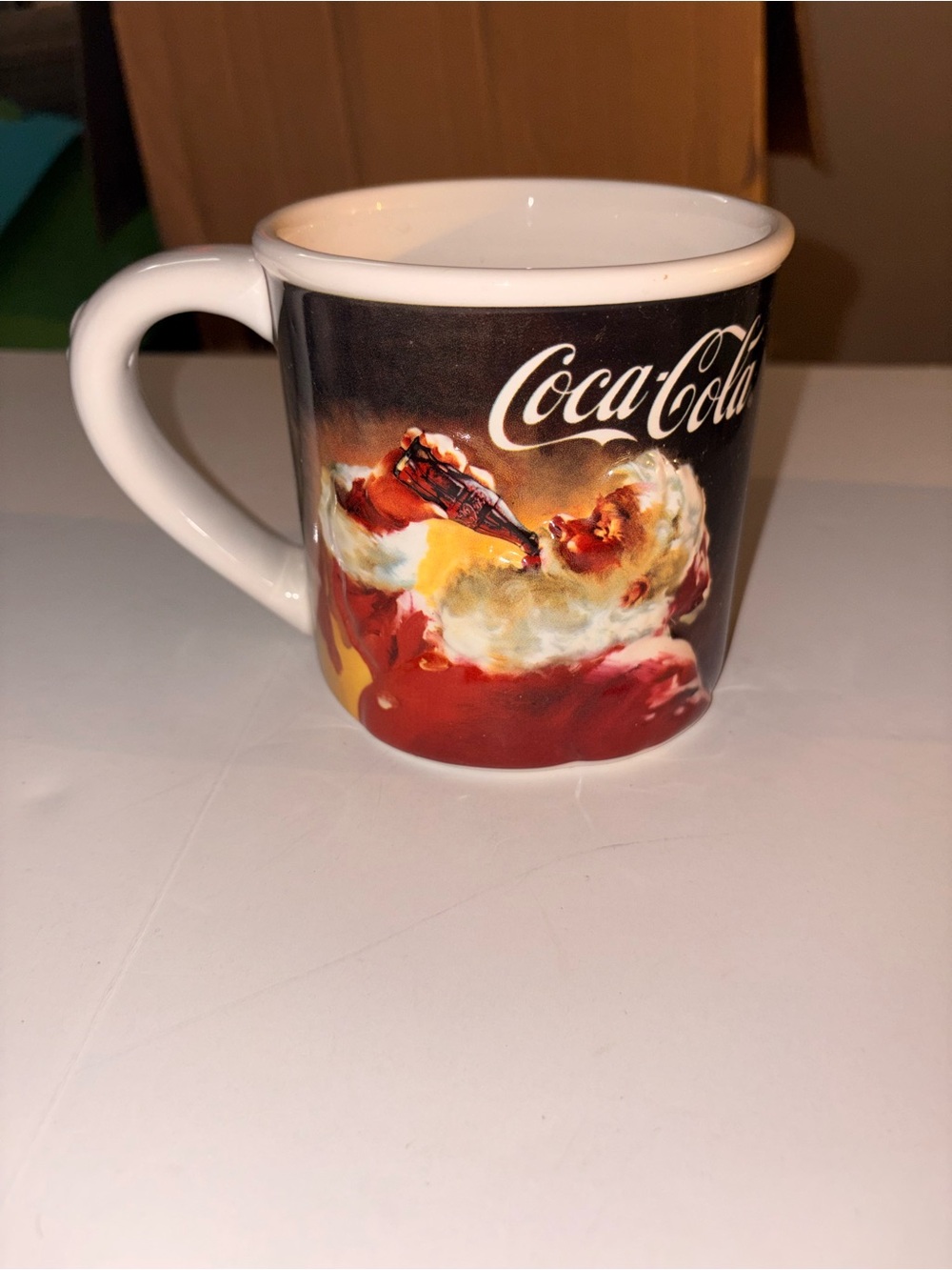oversized ceramic 2005 Coca-Cola Santa Mug by Houston Harvest